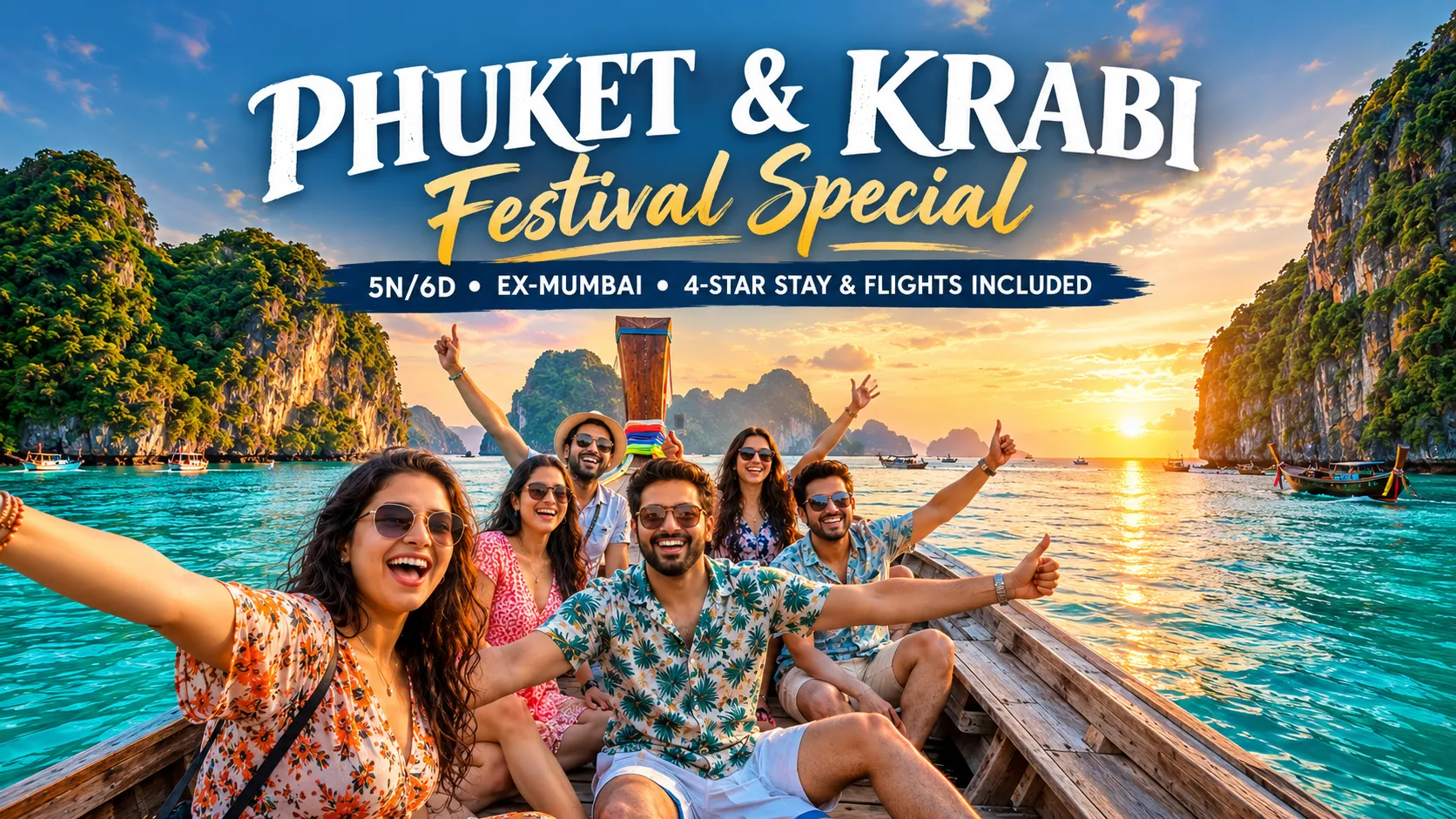 5n/6d Phuket & Krabi Festival Special | Ex-bom Flights — hero photo