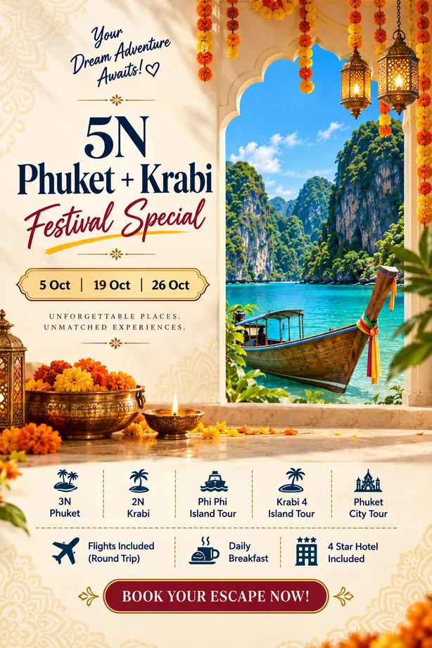 5n/6d Phuket & Krabi Festival Special | Ex-bom Flights — photo 2