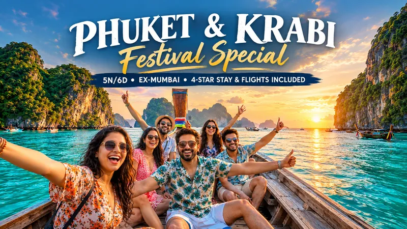 5n/6d Phuket & Krabi Festival Special | Ex-bom Flights